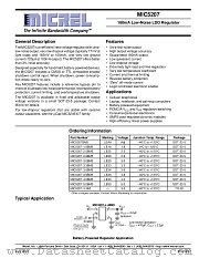 MIC5207 datasheet pdf Micrel Semiconductor