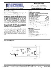 MIC4421/4422 datasheet pdf Micrel Semiconductor