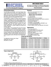 MIC39500/39501 datasheet pdf Micrel Semiconductor