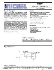 MIC2775 datasheet pdf Micrel Semiconductor