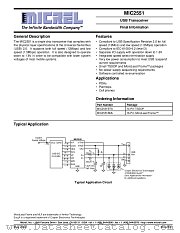 MIC2551 datasheet pdf Micrel Semiconductor