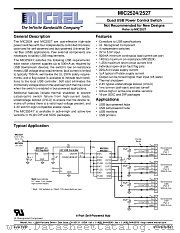 MIC2524/2527 datasheet pdf Micrel Semiconductor