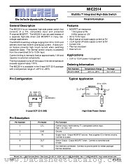 MIC2514 datasheet pdf Micrel Semiconductor