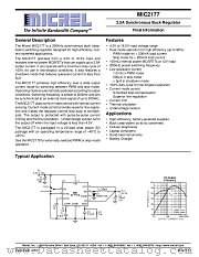 MIC2177 datasheet pdf Micrel Semiconductor
