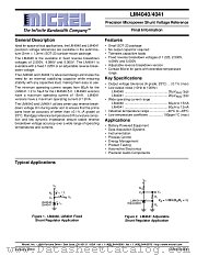 LM4040/4041 datasheet pdf Micrel Semiconductor