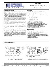 LM2575 datasheet pdf Micrel Semiconductor