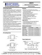LM2574 datasheet pdf Micrel Semiconductor