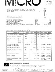 2SC1675 datasheet pdf Micro Electronics