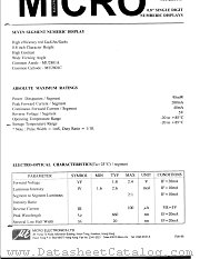 MU2801A datasheet pdf Micro Electronics