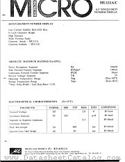 MU131A datasheet pdf Micro Electronics