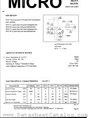 MG51T datasheet pdf Micro Electronics