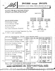 2N5373 datasheet pdf Micro Electronics