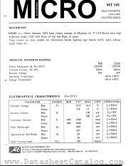 MT14Y datasheet pdf Micro Electronics