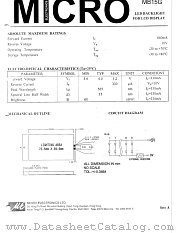 MB15G datasheet pdf Micro Electronics