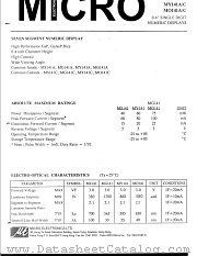 MG141A datasheet pdf Micro Electronics