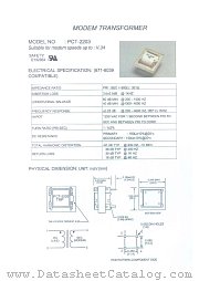 PCT-2203 datasheet pdf Micro Electronics