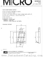 MU1231C datasheet pdf Micro Electronics