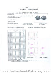 SPC-0603 SERIES datasheet pdf Micro Electronics
