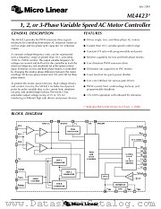 ML4423 datasheet pdf Micro Linear
