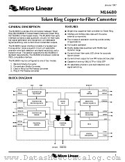 ML6680 datasheet pdf Micro Linear