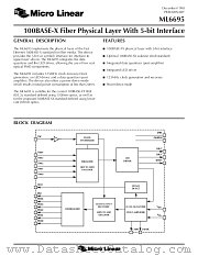 ML6695 datasheet pdf Micro Linear