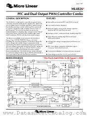 ML4826 datasheet pdf Micro Linear