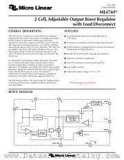 ML4769 datasheet pdf Micro Linear