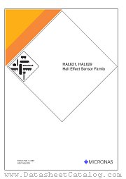 HAL629 datasheet pdf Micronas