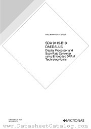 SDA9415-B13 datasheet pdf Micronas