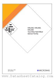 HAL560 datasheet pdf Micronas