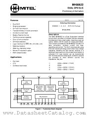 MH88622 datasheet pdf Mitel Semiconductor