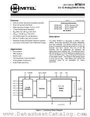 MT8814 datasheet pdf Mitel Semiconductor