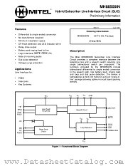 MH88500IN datasheet pdf Mitel Semiconductor