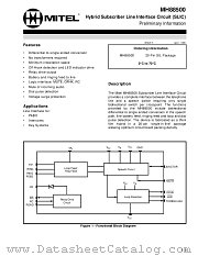 MH88500 datasheet pdf Mitel Semiconductor