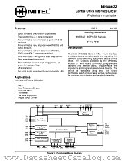 MH88632 datasheet pdf Mitel Semiconductor