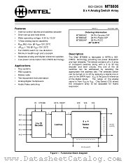 MT8806 datasheet pdf Mitel Semiconductor