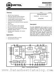 MH88620BR datasheet pdf Mitel Semiconductor
