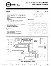 MT9094 datasheet pdf Mitel Semiconductor