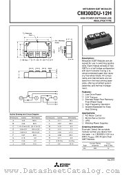 CM300DU-12H datasheet pdf Mitsubishi Electric Corporation