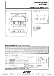 M57714L datasheet pdf Mitsubishi Electric Corporation