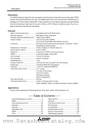 M30220FCRP datasheet pdf Mitsubishi Electric Corporation