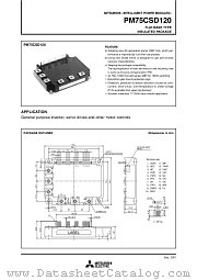 PM75CSD120 datasheet pdf Mitsubishi Electric Corporation