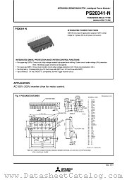 PS20341-N datasheet pdf Mitsubishi Electric Corporation