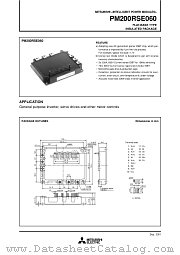 PM200RSE060 datasheet pdf Mitsubishi Electric Corporation