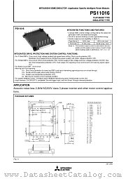 PS11016 datasheet pdf Mitsubishi Electric Corporation