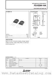 FS10SM-14A datasheet pdf Mitsubishi Electric Corporation