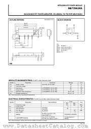 M67799UHA datasheet pdf Mitsubishi Electric Corporation