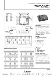 PM300CVA060 datasheet pdf Mitsubishi Electric Corporation