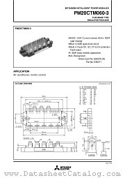 PM20CTM060-3 datasheet pdf Mitsubishi Electric Corporation