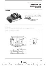 QM200HA-24 datasheet pdf Mitsubishi Electric Corporation